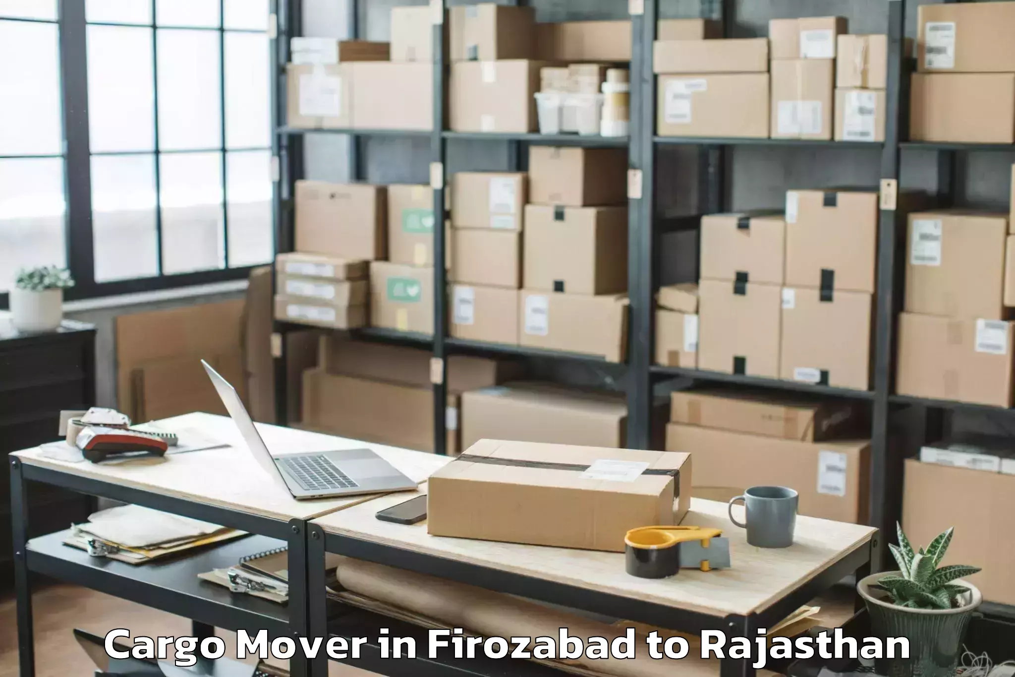 Reliable Firozabad to Sanchor Cargo Mover